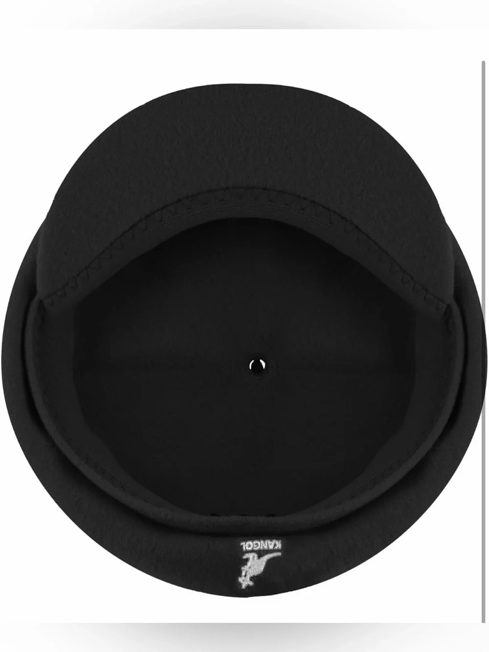 Kangol Black Wool Baker Boy Cap